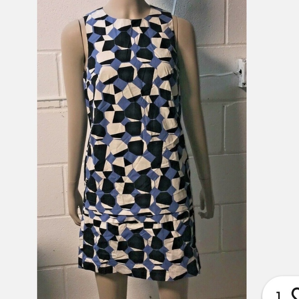 Kate Spade Saturday geometric print sleeveless shift dress